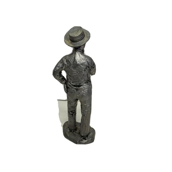 VTG Artist Study In Lead For Bronze Sculpture HTF 20th Century “Thinking Man” - Picture 3 of 9